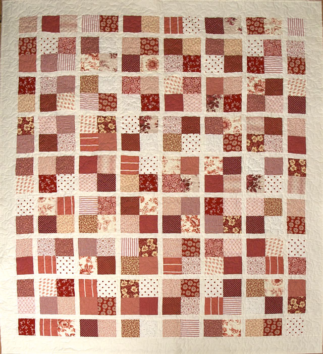 Study in red and white