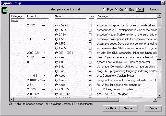 Cygwin install example - 24K