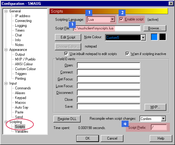 Setting up scripting - 19K