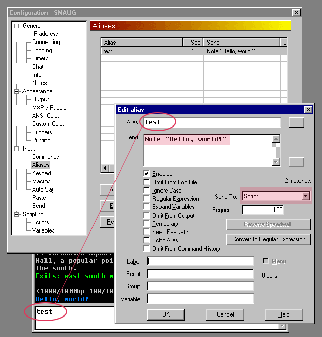 Send to script example - 25K