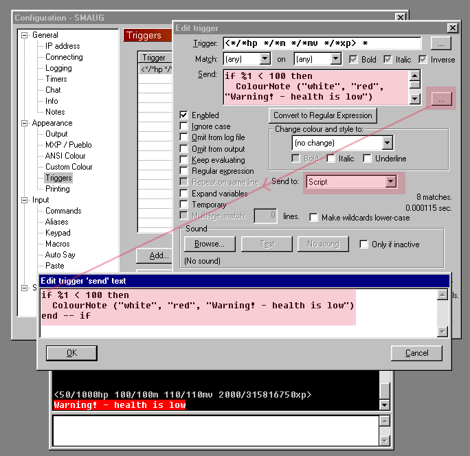 Trigger send to script example - 28K